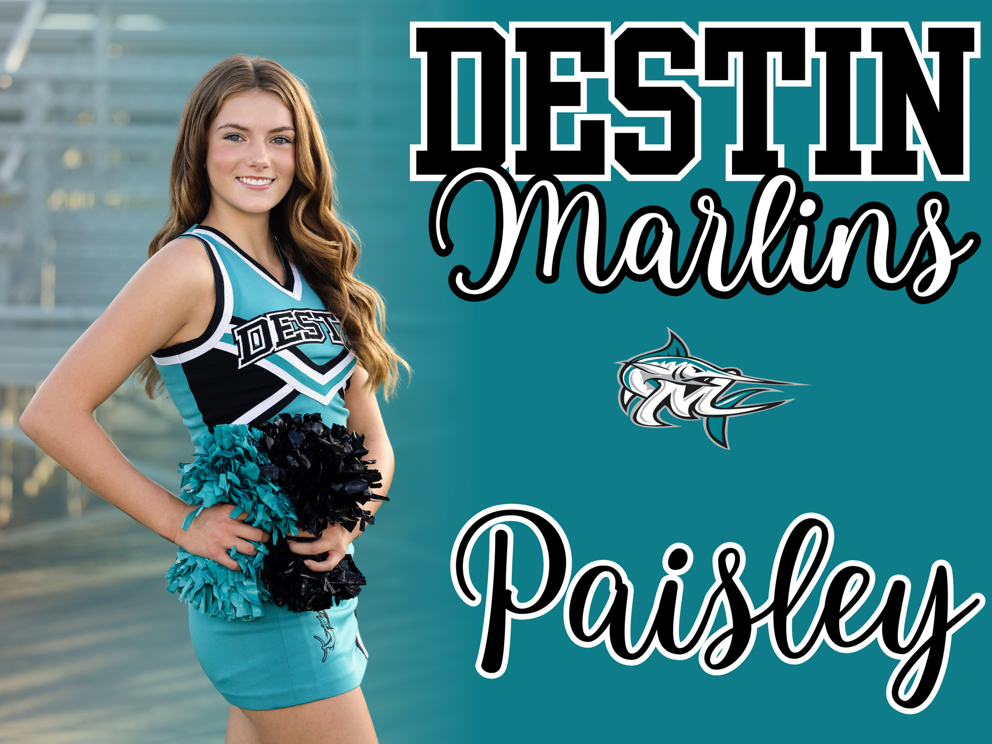 Destin Cheer Yard Sign