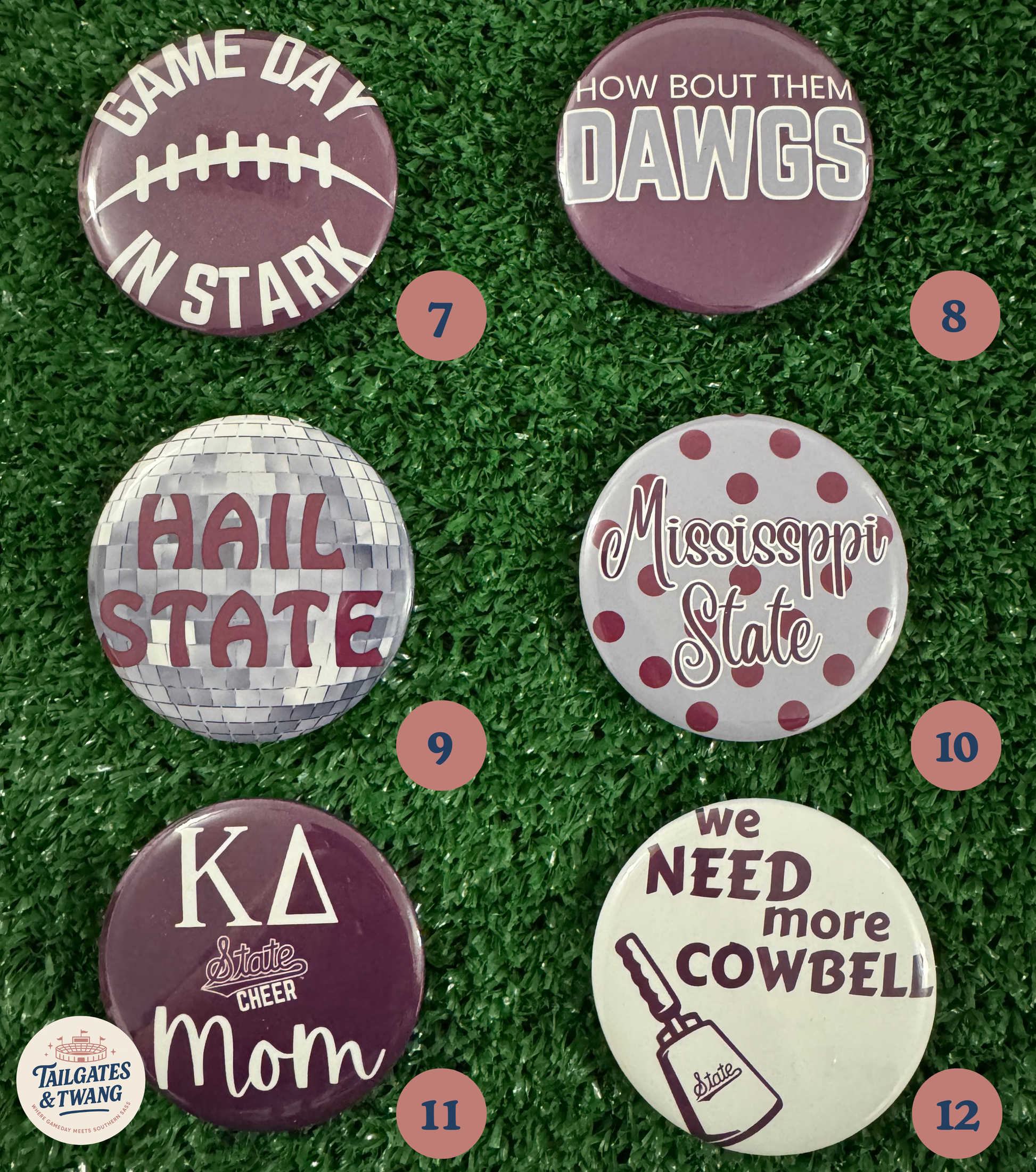 Mississippi State Game Day Buttons